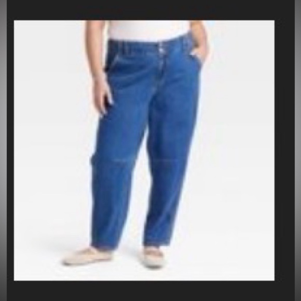 Ava&Viv High Rise Barrel legged Jeans size 20w